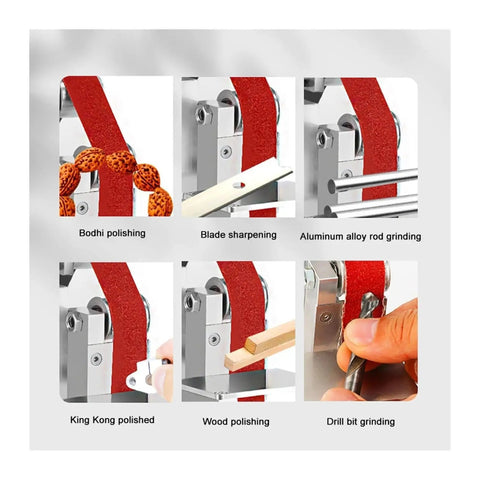 Dial Up Precision With This Versatile Electric Belt Sander And Mini Bench Grinder. Features Bodhi polishing and wood polishing.
