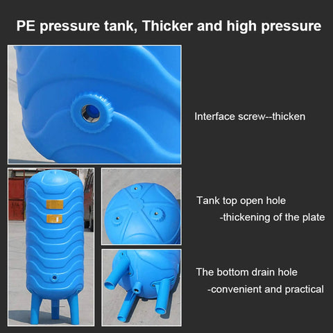 Premium PE Plastic Well Pressure Tank For Home Water System And Booster Tank Durable Water Storage Bladder details and features