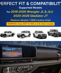 Direct Fit Locker Sensor Bypass Harness For Wrangler JL And Gladiator JT Rubicon shown in dashboard setup for models 2018-2026.