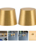 Brass Furniture Stabilizer Legs Four Pack For Mini Cabinets And Desks 10mm Decorative Riser Feet modern sleek design
