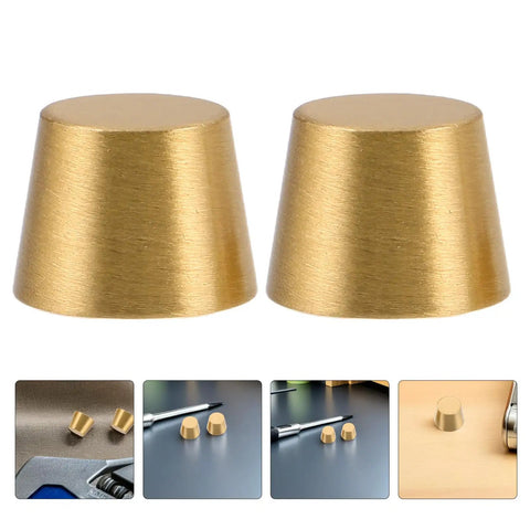 Brass Furniture Stabilizer Legs Four Pack For Mini Cabinets And Desks 10mm Decorative Riser Feet modern sleek design