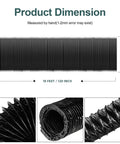 3-Inch Marine Blower Hose Replacement For Boat Vent Bilge Blower Exhaust Fan, 10 Feet Black Flexible Duct Hose Display