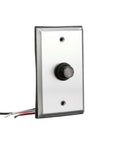 Outdoor Hardwired Post Eye Light Controller And Wall Plate With Dusk To Dawn Sensor Weatherproof Design in metallic silver finish