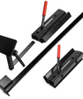 Total No Sweat Setup For Your Shop This Upgraded Grinding Jig System Cranks Out Razor Sharp Edges On Wood Chisels Turning Tools And Bowl Gouges Using Standard Eight Inch Grinders, showcasing sturdy black metal sharpening jig components.