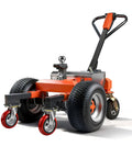 Heavy Duty Electric Trailer Dolly 800W Motor with dual hitch balls and 6 wheel base for moving RVs and boats.