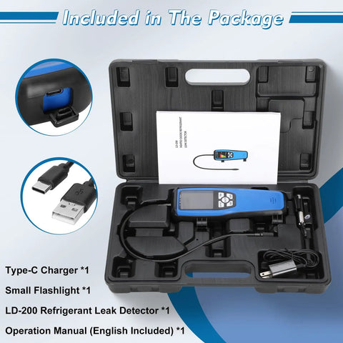 Slick Handheld Freon Leak Detector Goes Hard On Auto And Home Ac With Rechargeable Battery Finds R134a R12 R22 R410a Leaks Fast Tight Build That Does The Heavy Lifting And Saves You Serious Cash Without Any Nonsense