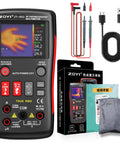 All In One Thermal Imaging And Digital Multimeter For Electricians And HVAC Pros, 96 By 96 IR Resolution, VOx Sensor, accessories