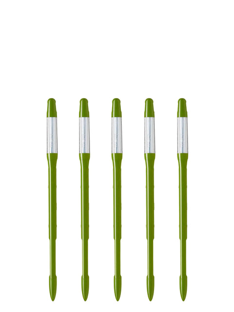 Five green Aquameter Soil Moisture Meter Pen Set Of 5 Leave In Plant Water Sensor For Continuous In Soil Monitoring, 3.5 to 6-inch pots