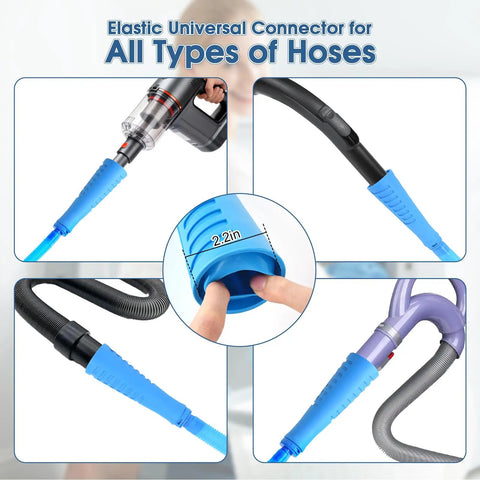 All In One Dryer Vent Cleaning Kit For Most Vacuums With Extendable Hose Long Reach Brush Lint Removal Pro Kit Flexible Duct Attachment
