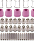 Non Touch Pilot Arc Plasma Cutter Torch Consumables Kit For WSD60 AG60 Compatible With CUT50P CUT60P CUT50F includes electrodes cups