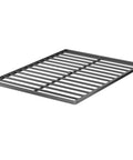 Heavy Duty Queen Size Box Spring With Low Profile Metal Frame And Thickened Steel Support Pillars For Wobble Free Mattress Foundation, slatted design.