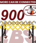 Stainless Steel Expandable Roller Conveyor Packs Hella Tough 900 Pound Load Capacity adjustable height and 360-degree swivel casters.