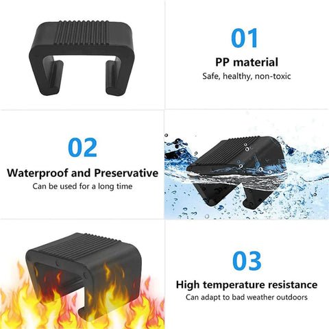 KobeIeen 10 Pack Outdoor Furniture Clips For Patio Rattan And Wicker Chairs showing durability and heat resistance