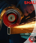 Beastly Heavy Duty 25 Pack Cut Off Wheels For Angle Grinder With Pouch Four And A Half Inch By Seven Eighths Inch in use on metal