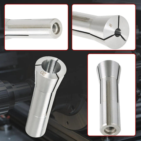 Round Collet Set 10Pcs For CNC Engraving And Milling Lathe Tools 3mm To 20mm Fit, High Precision Spring Collets With 0.015mm Runout