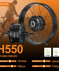 Heavy Duty Ebike Conversion Kit For 26 Inch Fat Tire Bikes With 48V 1000W Rear Hub Motor And SW2 M58 Display No Battery Included, showcasing Bafang hub motor.