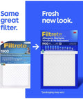 Image showing packaging change for Six Pack 14x30x1 Air Filters MERV 13 MPR 1900 For Allergens Bacteria Viruses And Pollutants Improve Indoor Air Quality In Your Home With Reliable Airflow For AC Or Furnace Three Month Filter Life.
