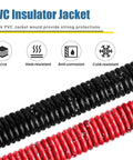 8 Awg Battery Power Cable 20 Foot Red And Black Bundle Includes Flexible Oxygen Free Copper Wire with PVC insulator.