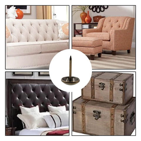 Badass Upholstery Tacks Featuring Long Shank Design Slick Matte Iron Coating Reliable Round Head Thumb Nails For Vintage Furniture Repair And Weekend Workshop Crafts Straight Fire Quality Every Maker Craves