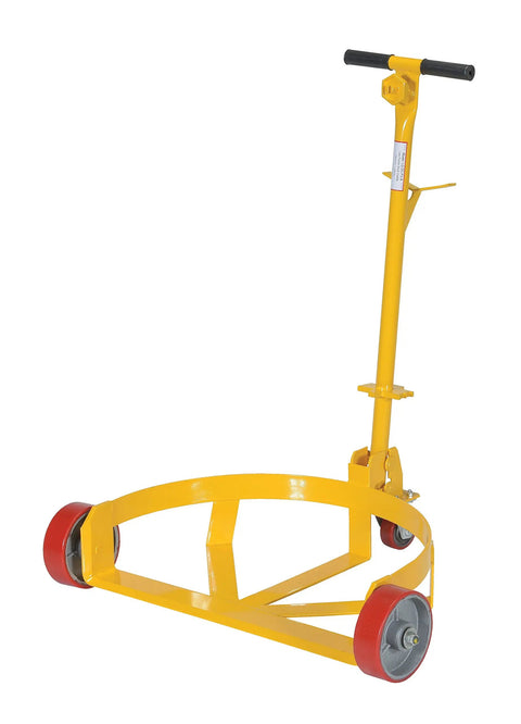 Heavy Duty Steel Low Profile Drum Dolly With Wear Resistant Polyurethane Wheels 1200 Lb Capacity Rugged Barrel Loader Moves Heavy Barrels Like A Champ For Any Warehouse