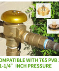 Two Pack Bonnet And Poppet Repair Kit Made To Fit 765 One Inch And One And Quarter Inch Backflow Preventers shown installed.