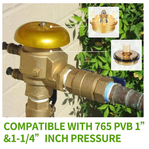 Two Pack Bonnet And Poppet Repair Kit Made To Fit 765 One Inch And One And Quarter Inch Backflow Preventers shown installed.