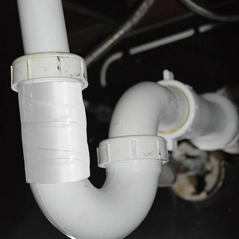 Silicone Rubber Waterproof Seal Tape For Leaks 5cm By 1m Self Fusing Hose And Pipe Repair Tape White 1mm Thick installed on pipe