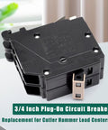 3/4 Inch Plug-On Circuit Breaker for Cutler Hammer Load Centers, Direct Replacement, heavy duty design, 100 Amp capacity.
