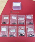 Torx Oval Head Screw Set For Precision Tools And Mounts, Includes 6-48 And 8-40 Screws In 8 Sizes With 6 Pieces Each At 6mm, 8mm, 10mm And 12mm Lengths, Includes Torx T10 Wrench.