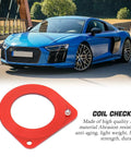 2 Pack Car Key Test Coil Induction Signal Detection Card For Anti Theft Chip Rings, Key Cylinders And Antennas, Handy Auto Locksmith Tool With 1.7 Inch Inner Diameter And 2.7 Inch Outer Diameter red ABS coil checker with LED