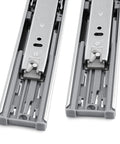 20 Inch Full Extension Drawer Slides With Soft Close Ball Bearing Side Mount Zinc Plated Steel 78 Lb Load Capacity Each