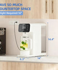 Countertop Reverse Osmosis Water Filtration System With 6 Stage RO Filtration And Remineralization Glass Pitcher on kitchen counter