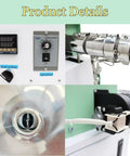 Heavy Duty Single Screw Extruder For Cranking Out 3D Printer Filament With A One Inch Barrel And Sixteen To One Ratio On A Compact 110 Volt Desktop Setup showing control panel and feed cooling features.