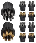 10 Piece Steam Cleaner Brush Heads Set with rust proof copper steel bristles for deep cleaning bottles and stove grates.