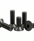 M4 X 10mm Flat Head Hex Socket Cap Screws 50 Pack With Hex Key Included Rock Solid 304 Stainless Steel countersunk bolts