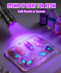Handheld UV Flashlight Blacklight 395 405 Nm Led For Curing UV Glue Leak Detection And Pet Urine Stain Finder illuminating nail art.