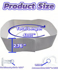 Hella Discreet Urine Test Kit With Straight Up Smooth Concealment Belt showing total length 43.31" and width 2.76".