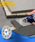 Cutting Wheel Kit For Dremel Rotary Tool, 44 Pc Set With Diamond Cutting Wheels used on tiles