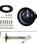 52mm Fuel Level Gauge Kit With Tank Sending Unit for Boats, RVs, and Marine Equipment, 12V Universal Water and Fuel Sender, 2-Inch Gauge Meter, Plug-And-Play Rugged Marine Sensor for Accurate Fuel Readings, black fuel gauge and sender parts