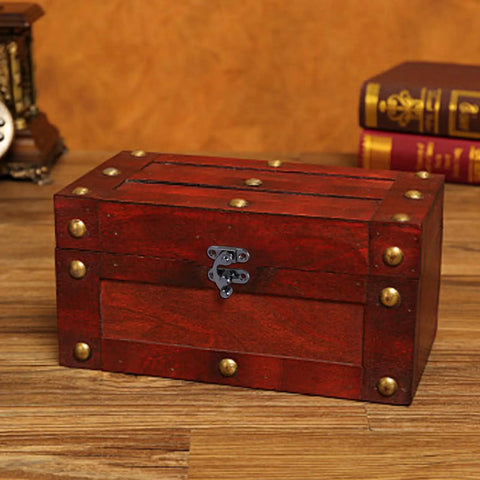 Swing Arm Latch Antique Cabinet Hardware on wooden jewelry box with Tough As Nails Metal Construction and Easy Locking