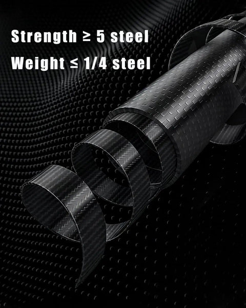 Full Real Carbon Fiber License Plate Frame For Cars Two Hole Auto Tag Holder Glossy UV Shield Finish shown with strength and weight metrics.