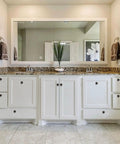 White bathroom cabinets with praying hands drawer knobs modern pattern cabinet hardware for furniture like dressers.