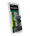 Keyless Press On Locking Silent Hitch Pin For Two And A Half Inch Hitches Anti Rattle Pin Prevents Noise And Slop Five Eighths Inch Diameter Fits Two And A Half Inch Receivers Class IV Tow Rating Up To Twelve Thousand Lbs Rugged Works With Reducing in packaging