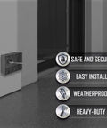 Installed Two Gang Weatherproof Deep Electrical Box With Five Three Quarter Inch Threaded Outlets For Outdoor Wiring Die Cast Aluminum