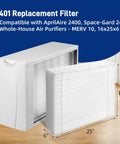 3 Pack 401 Replacement Filter For AprilAire 2400 And Space Gard 2400 Whole House Purifier MERV 10 Furnace Filter 16x25x6 air filter