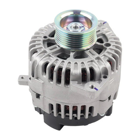 130 Amp 12 Volt Alternator With 7 Groove Pulley For Nissan Armada Frontier Pathfinder Titan Xterra Infiniti QX56 Replace 23100ZH00A 11256N Compatible OEM Style Replacement Beefed Up High Output Heavy Duty Long Lasting Electrical System Upgrade