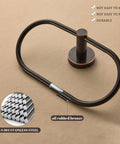 Oil Rubbed Bronze Toilet Paper Holder And Hand Towel Ring Set Farmhouse Wall Mounted Bathroom Hardware SUS304 Stainless Steel