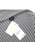 1000 Pack Premium Purple 5 Inch Plastic Snap Lock Pins Rock Solid Security Loop Tags on a striped clothing label.
