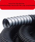 Heavy Duty Flexible Pvc Coated Metal Conduit Corrugated Tube Wire Protection Hose For Quick Electrical Jobs, showing secure interlocking design.
