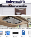 Slick Under Desk Laptop Mount Game Changer For Compact Home Offices featuring universal fit, supporting devices thinner than 1 inch.